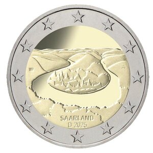 2 EURO COMMEMORATIVE 2025 : ALLEMAGNE (Présidence de Sarre au Bundesrat)
