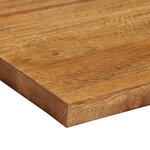 vidaXL Dessus de table 40x40x3 8 cm carré bois massif manguier