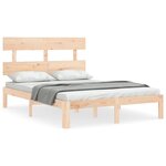 vidaXL Cadre de lit sans matelas 140x200 cm bois massif de pin