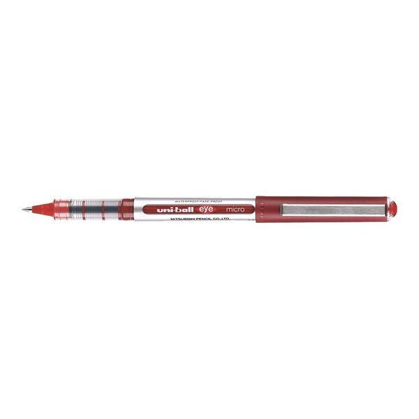 Roller encre liquide EYE UB150 pointe Fine 0 5mm Rouge x 12 UNI-BALL