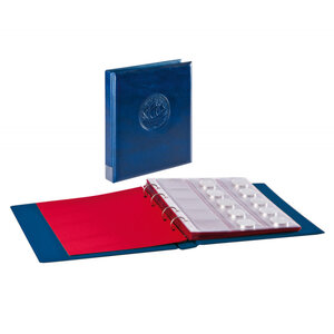 Album Half Penny avec 10 feuilles numismatiques. Couleur - Bleu