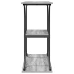 vidaXL Table console Sonoma gris 101 x 35 x 80.5 cm Bois d'ingénierie