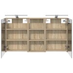 vidaXL Ensemble de Meubles de Salle de Bain 3 Pièces 110 x 10 5 x 60 5 cm