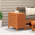 vidaXL Repose-pied de jardin cire marron 62x31 5x52 cm bois pin massif