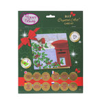 Kit carte broderie diamant 18x18cm Rossignol hiver