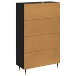 vidaXL Haut Armoire Chêne noir 69 5 x 31 x 115 cm Bois d'ingénierie