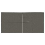 vidaXL Mur de tente de fête 2 pièces 400 x 195 cm Anthracite