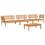 vidaXL Salon palette de jardin 4 Pièces bois d'acacia massif