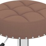 vidaXL Tabourets de bar lot de 2 marron tissu