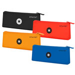 Trousse antartik triangulaire 1 compartiment silicone soft  touch coloris intenses        assortis