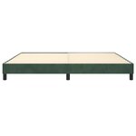 vidaXL Cadre de lit sans matelas vert foncé 200x200 cm velours