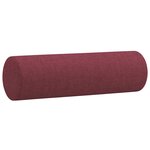 vidaXL Ensemble de canapés 2 Pièces avec coussins rouge bordeaux tissu