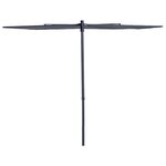 Madison Parasol de balcon Sun Wave 270x150 cm Gris PAC3P014