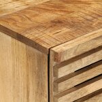 vidaXL Buffets 2 Pièces 60x34x75 cm bois de manguier massif brut