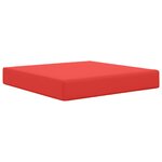 vidaXL Coussin de canapé d'extérieur Rouge 60 x 60 x 8 cm Polyester
