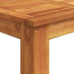 vidaXL Ensemble de bar de jardin 3 Pièces noir bois massif acacia rotin