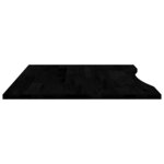 vidaXL Dessus de bureau marron foncé bois chêne massif rectangulaire