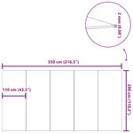 vidaXL Bâche de piscine gris clair 550x280 cm géotextile polyester