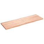 vidaXL Étagère murale marron clair bois chêne massif traité