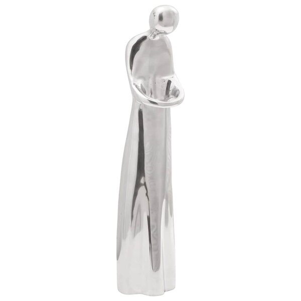 vidaXL Sculpture Argent 10 x 16 x 49 cm Aluminium