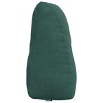 vidaXL Coussin de Dos Vert foncé 80 x 24 x 50 cm Velours