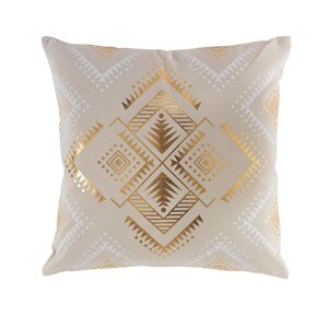 Coussin déhoussable 45 cm coton doré cybèle