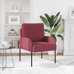 vidaXL Canapés avec coussin 55cm Bordeaux Contreplaqué