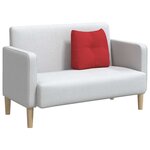 vidaXL Coussin de Dos Rouge 45 x 24 x 50 cm tissu