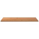 vidaXL Dessus de bureau marron clair bois chêne massif rectangulaire