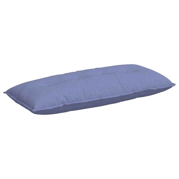 vidaXL Coussin de Dos Bleu denim 120 x 19 x 50 cm tissu