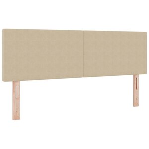 vidaXL Tête de lit LED Vert gris 160 cm Tissu en velours côtelé