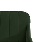 vidaXL Banc Vert foncé 110x76x80 cm Velours