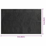 vidaXL Couverture de piscine rectangulaire 800x500 cm PE Noir