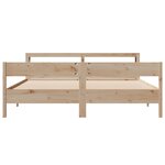 vidaXL Cadre de lit sans matelas 180x200 cm bois massif de pin