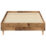 vidaXL Cadre de lit Bois ancien Bois d'ingénierie