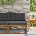 vidaXL Sofa de milieu extérieur Naturel