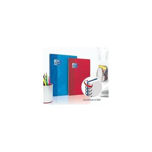 Cahier piqûre 96 pages Seyès 24x32 Couverture polypro incolore GÉNÉRIQUE