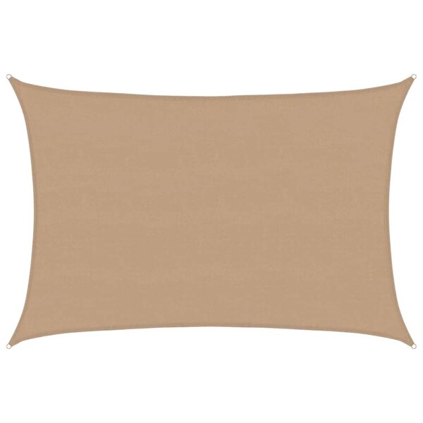 vidaXL Voile d'ombrage 160 g/m² Taupe 5x6 m PEHD