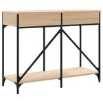 vidaXL Table console chêne sonoma 100x39x78 5 cm bois d'ingénierie