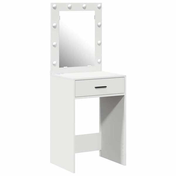 vidaXL Coiffeuse avec tiroir Blanc 50 x 41 x 135 cm Bois d'ingénierie