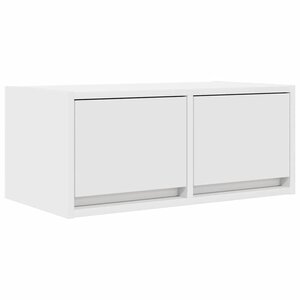 vidaXL Meuble TV blanc 60x31x25 5 cm bois d'ingénierie