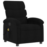 vidaXL Fauteuil de massage inclinable noir tissu