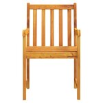 vidaXL Ensemble de salle à manger pour jardin 5 Pièces Marron