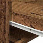 vidaXL Cabinet de chevet mural avec tiroir Bois Ancien 50 x 36 x 30 cm