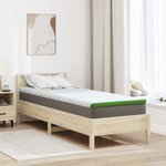 vidaXL Coussins de Matelas Blanc et vert 80 x 200 cm