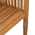 vidaXL Banc 127.5x52x80 cm en bois massif de teck