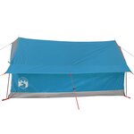 vidaXL Tente de camping 2 personnes bleu imperméable