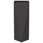 vidaXL Jardinière Noir 30 x 30 x 75 cm Acier