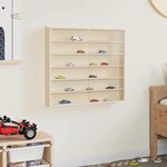 vidaXL Boîte d'Exposition en Bois Marron 60 x 8 5 x 54 cm Contreplaqué