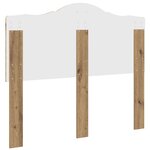 vidaXL Tête de lit Chêne artisanal 135 cm Bois d'ingénierie